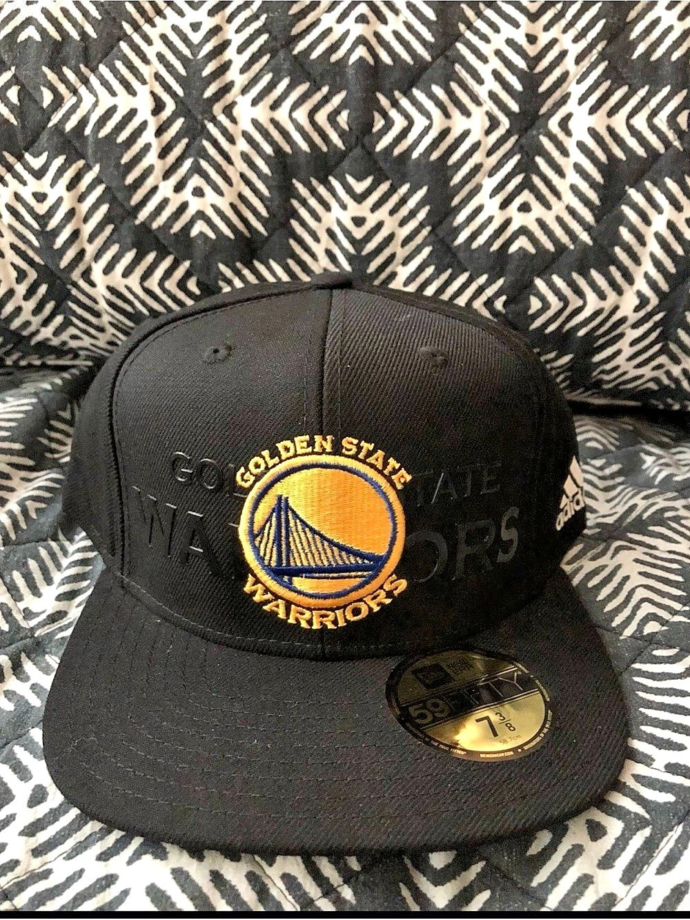adidas Golden State Warriors Adidas Snapback Hat Black & Gold